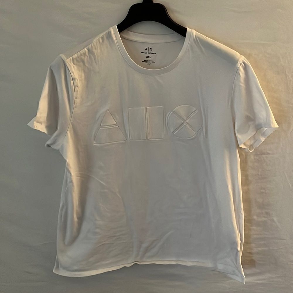 Armani Exchange brand t-shirt for sale. Lightly worn, like new condition